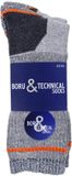 Boru Bamboo Boru Werksokken Heren - Grijs - Maat 43-46 - 2 Paar