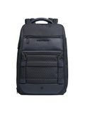 Piquadro Modulaire reisrugzak 2-in-1 heren leer en stof, Blauw, Casual