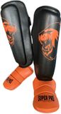Super Pro Combat Gear Scheenbeschermer Nations Holland PU Zwart - Oranje S