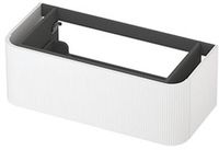 INK - Afgeronde Onderkast Gelakt 1 Lade Softclose met Gefreesd Front Tbv Grepen - 1000x450x350 Mm - Mat Wit