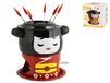 Home Dolly fondue-service, hout/metaal, zwart, 11 stuks