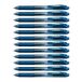 Pentel BL107-CAX EnerGel X Liquid Gel roller, 0,35 mm lijndikte, marineblauw, 12 stuks met drukmechanisme