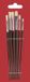 Rayher Hobby penselen/kwasten - plat et rond - 6x pièces - Varkenshaar pinceaux de peinture/pinceaux de peinture - Peinture