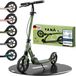 Kidiyana Cityroller, geschikt voor kinderen vanaf 8 jaar en volwassenen tot 100 kg | Opvouwbare step met 20 cm wielen, handrem en vering