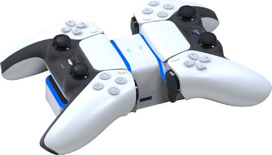 Freaks & Geeks Dubbele PS5 Controller Oplaaddock (1 x 1M Type C kabel inbegrepen)