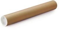 Merkloos / Sans marque Poster koker van karton - 330 x 40 mm - Bruin - Verzendkokers - Voor A4 formaat papier