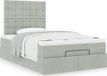 Maison Exclusive - Cadre de lit ottoman avec matelas, gris clair, 120x190 cm, velours