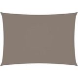 VidaXL Parasol rectangulaire 4 x 5 m tissu Oxford taupe