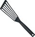 Triangle Hittebestendige Nylon Spatel met Gleuven – 32 cm – Zwart