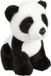 Ravensden Pluche panda beer knuffel - 18 cm - zwart/wit