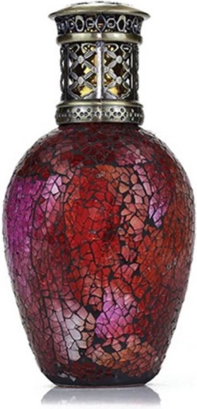 Ashleigh &amp; Burwood Geurlamp Antique Rose 14 X 21 Cm Glas Rood