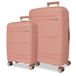 Roll Road Universe Kofferset, roze, 55/65 cm, stijf, 5,6 kg, TSA-sluiting, polypropyleen, 102 l, handbagage