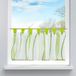 Goodivery Rideau Transparent à Motif Vague - Vert - 60x140 cm
