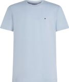 Tommy Hilfiger Essential Regular Fit Solid Tee - Heren T-shirt Korte Mouw O-hals Blauw L