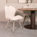 LABEL51 Chaise de salle à manger Silly - Naturel - Tissu Royal - Métal Taupe