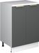 Vicco Armoire d'extension Rion, anthracite-or/blanc, 60 x 46 cm sans pente avec 2 portes