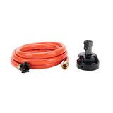 Camco 22999 RhinoFLEX Grijs Schoon Systeem met Slang en Jet Rinser Cap