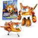 Super Wings Golden Boy, ca. 12,7 cm transformable figure, toy airplane and robot figure for 3+ year old boys girls, gold