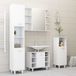 Maison Exclusive - Ensemble de salle de bain, 4 pièces, blanc, bois composite