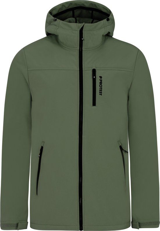 Protest PRTKagu Heren Outdoorjas Softshell XXL Olijfgroen