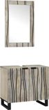 Maison Exclusive - Armoire de salle de bain avec étagères, 2 pièces, blanc, bois composite