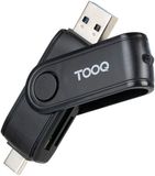 TooQ TQR-3003B, MicroSD, SD, Zwart