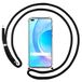 Transparante Huawei Transparante beschermhoes voor Huawei Honor 50 Lite 5G / Huawei Nova 8i met zwart koord