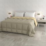 Italian Bed Linen Winterdekbed elegant, duivengrijs/crème, 260 x 260 cm