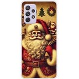 Samsung Galaxy A32 5G Bedrukt siliconen hoesje pere noel vintage
