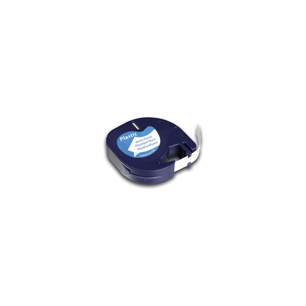 Kangaro Dymo LetraTag Tape 91201, 12mm x 4m, Black on White