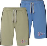 Jan Vanderstorm heren Joggingbroek, Set Van 2 - 52/54 - Blauw - Plus Size