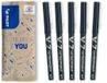 PILOT - Set van 5 V7 Rollerpen met vloeibare inkt met fijne punt voor soepel en nauwkeurig schrijven - Sneldrogend, lekvrij - Zwart - Medium punt (0,7mm)
