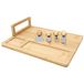 COOK CONCEPT, KA0667 Kaasplank van bamboe met 4 messen, bruin, 36 x 28 cm