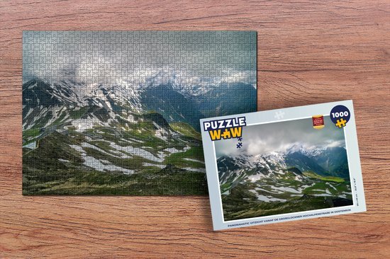 MuchoWow Puzzel Panoramatic uitzicht vanaf de Großglockner Hochalpenstraße in Oostenrijk - Legpuzzel - Puzzel 1000 stukjes volwassenen