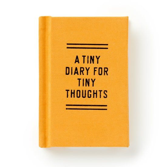 Abrams A Tiny Diary for Tiny Thoughts Hardcover Geel