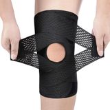 SURFOU Verstelbare Kniebandage met Zijkant Stabilisatoren en Gelpad, Knieondersteuning voor Pijnverlichting en Stabiliteit, Voor Wandelen, Sport, Fitness & Dagelijks Gebruik, Unisex