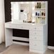 Milton & Oldbrook Kaptafel met LED-verlichting Vlore Blanc