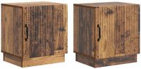 vidaXL Nachtkastje Oud hout 43 x 34,5 x 47 cm