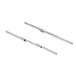 Emuca Coktail Reverse H35 glissières de tablettes extensibles, Aluminium, Inox anodisé