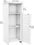 Wan GmbH Armoire de salle de bain Blanc 35P x 31L x 91H cm Panneau de particules Moderne