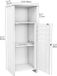 Wan GmbH Armoire de salle de bain Blanc 35P x 31L x 91H cm Panneau de particules Moderne