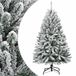 VidaXL Sapin de Noël artificiel avec charnières et neige 120 cm