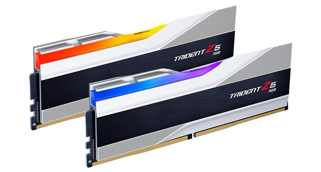 G.Skill Trident Z5 RGB 32GB (2x16GB) DDR5 7200MHz CL34 Desktop Memory - Silver