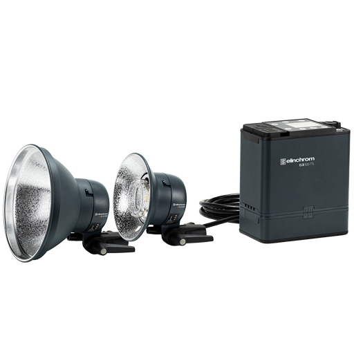 Elinchrom ELB 500 TTL Dual To Go - Apparatuurset voor fotostudio