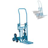 Trappenwagen Trapwagen met 8 wielen, maximaal bereik 200 kg, opvouwbare pakketwagen, 2-in-1, handleiding