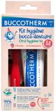 Buccotherm Reisset voor Kinderen - Tandpasta en Tandenborstel - Aardbei, Inclusief Tas