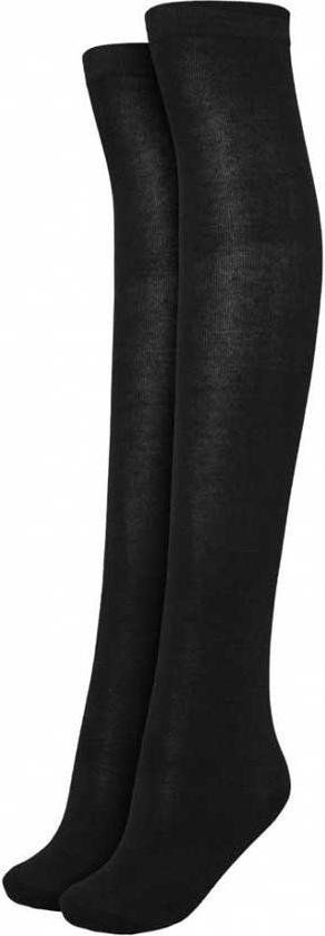Urban Classics Kniekousen - Ladies Overknee Socks 2-Pack - EU 40-42 - Zwart