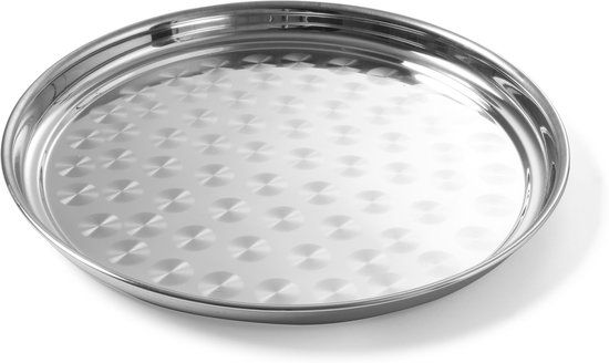 Hendi Serveerschaal Rond - Geborsteld RVS - Ø30cm - Vaatwasserbestendig