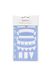 Filofax Banner Stencil Blad, Blauw