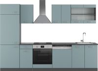 Vicco R-Line Complete keukeneenheid – 300 cm zonder werkblad Blauw-grijs/antraciet